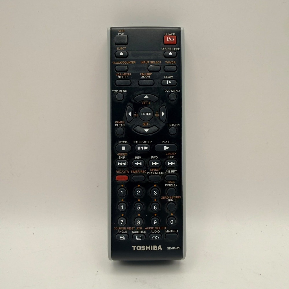 Toshiba SE-R0220 OEM Remote Control DVD VCR Combo SD-V394 SD-KV550 Genuine